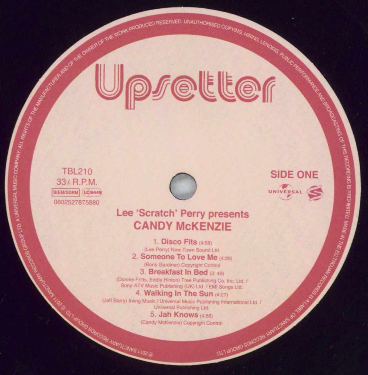 Candy Mckenzie Lee 'Scratch' Perry Presents Candy McKenzie UK Vinyl LP —  RareVinyl.com