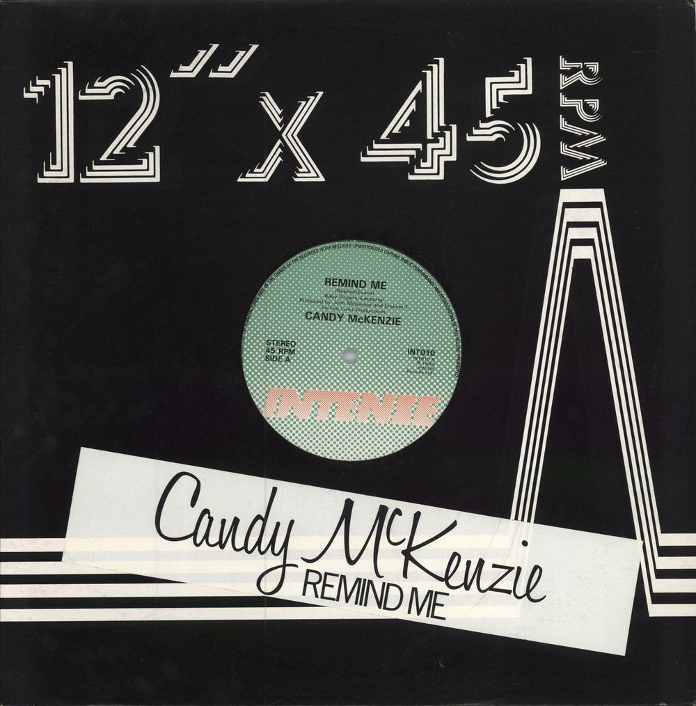 Candy Mckenzie Remind Me UK 12" vinyl single (12 inch record / Maxi-single) INT010