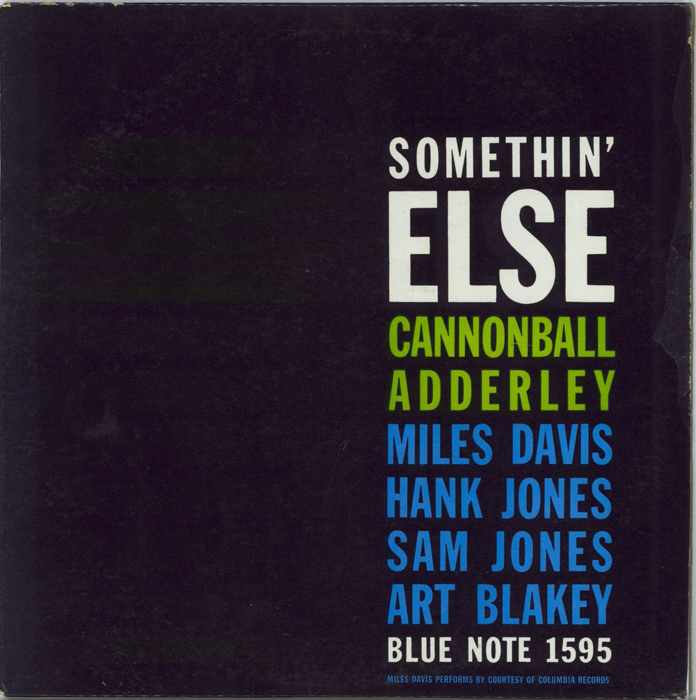 Cannonball Adderley Somethin' Else - West 63rd - DG US vinyl LP album (LP record) BLP1595