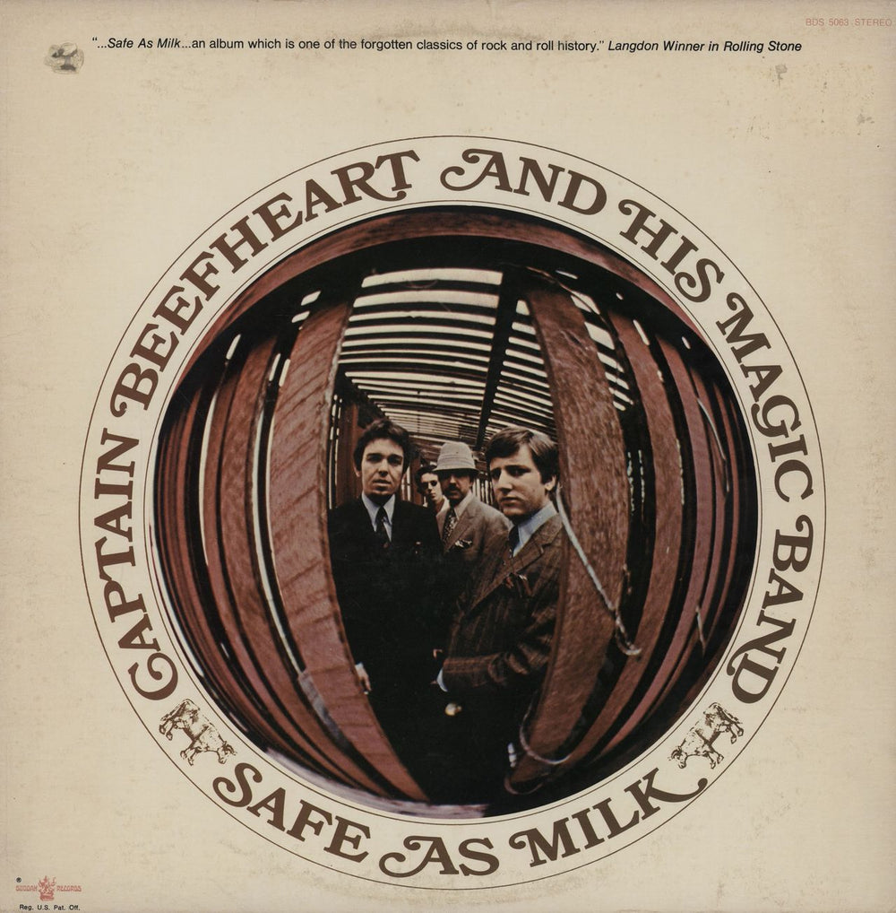 Captain Beefheart & Magic Band Safe As Milk US vinyl LP album (LP record) BDS5063