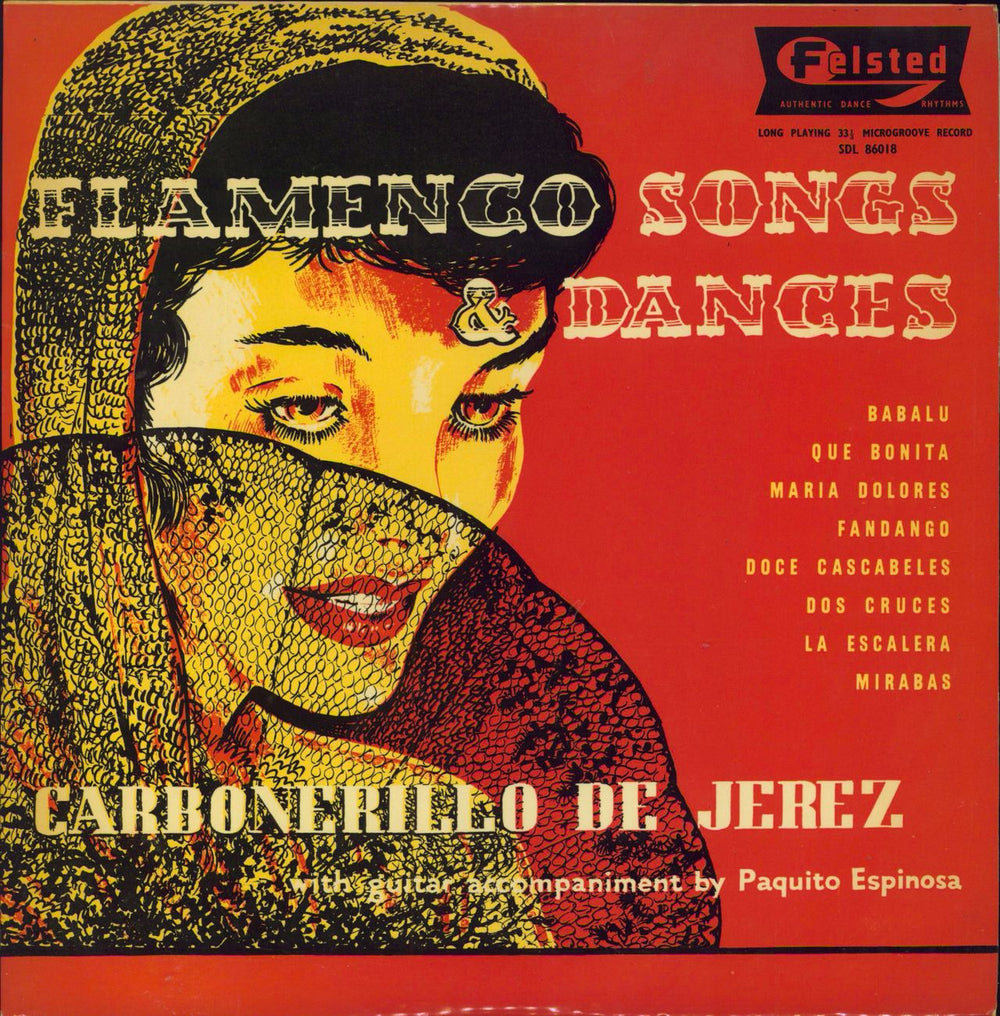 Carbonerillo De Jerez Flamenco Songs & Dances UK 10" vinyl single (10 inch record) SDL86018