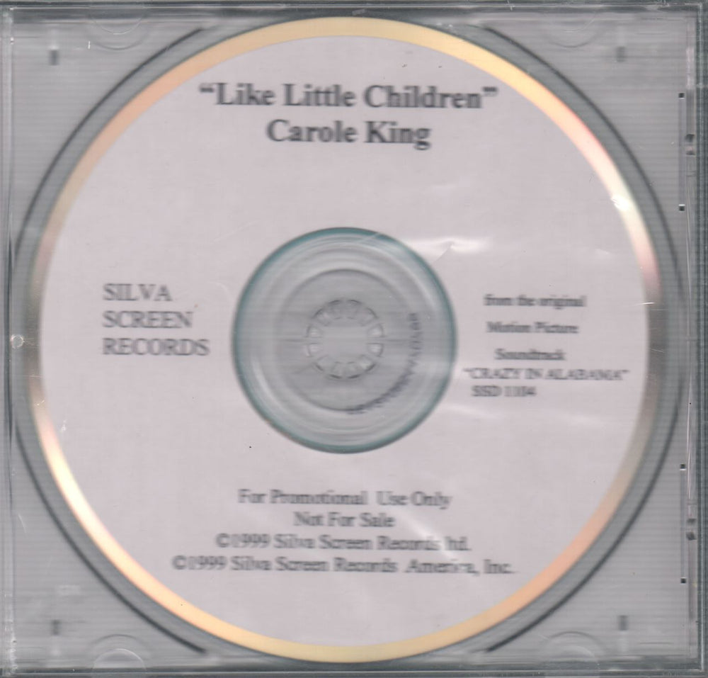 Carole King Like Little Children US Promo CD-R acetate CDR