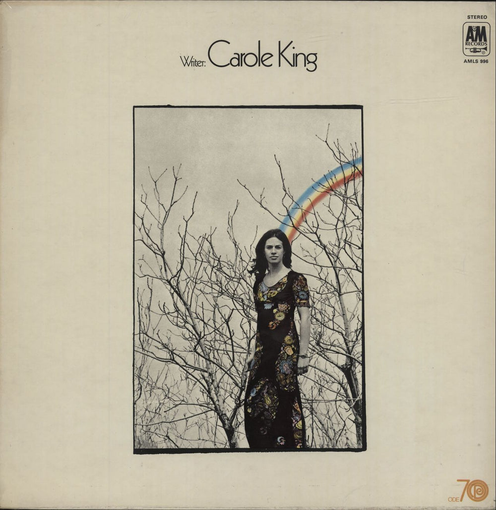 Carole King Writer - Tan Label UK vinyl LP album (LP record) AMLS996