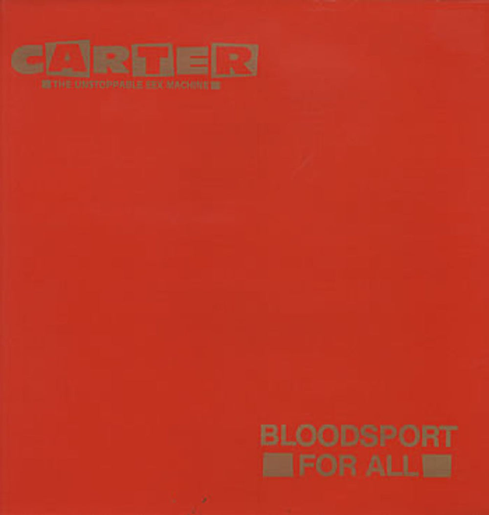 Carter USM Bloodsport For All UK 12" vinyl single (12 inch record / Maxi-single) R20112680