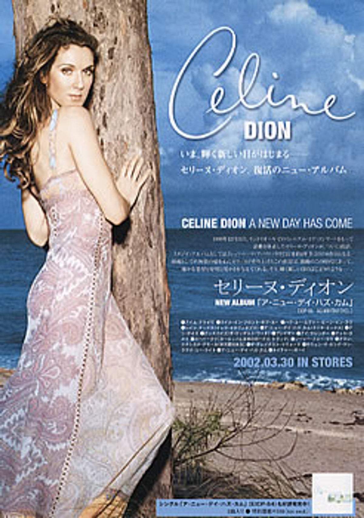 Celine Dion A New Day Has Come Japanese Promo Handbill