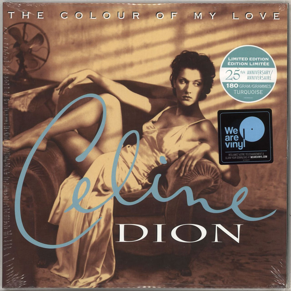 Celine Dion The Colour Of My Love - 180gm Turquoise Vinyl - Sealed German 2-LP vinyl record set (Double LP Album) 19075894201