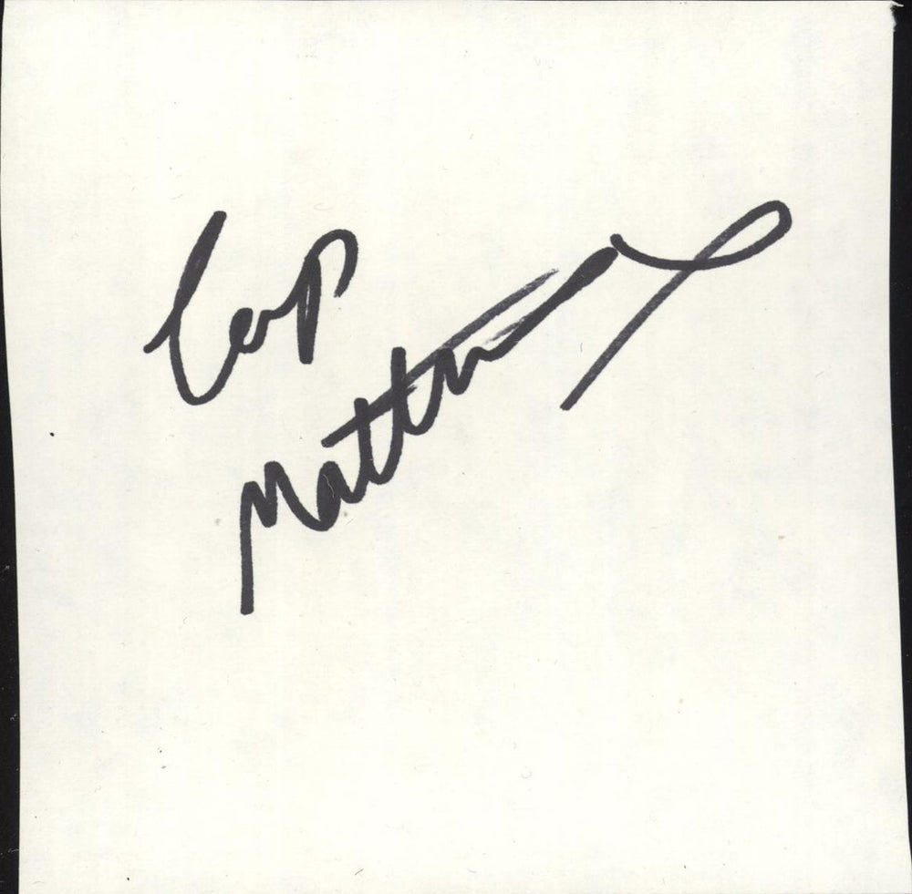 Cerys Matthews Autograph UK memorabilia AUTOGRAPH