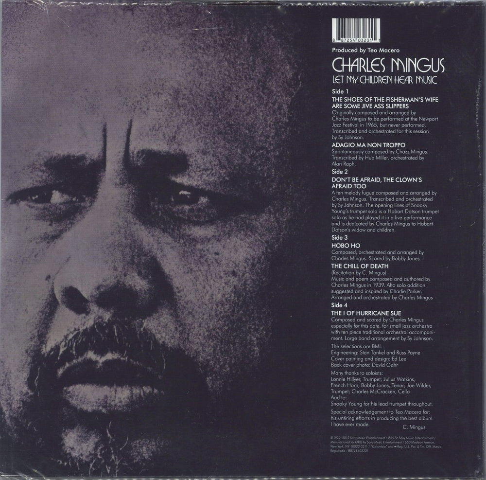 Charles Mingus Let My Children Hear Music: Remastered - 180gm Vinyl - Sealed US 2-LP vinyl record set (Double LP Album) 887254032311