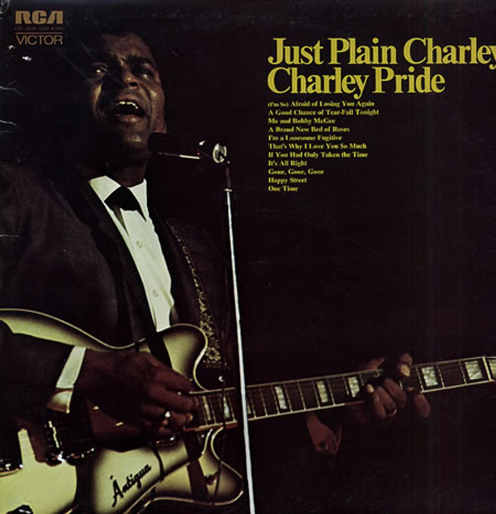 Charley Pride Just Plain Charley UK vinyl LP album (LP record) LSA3146