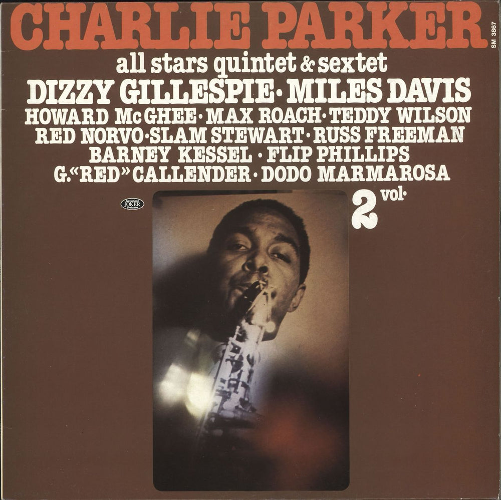 Charlie Parker Charlie Parker All-Stars Quintet & Sextet, Volume 2 Italian vinyl LP album (LP record) SM3867