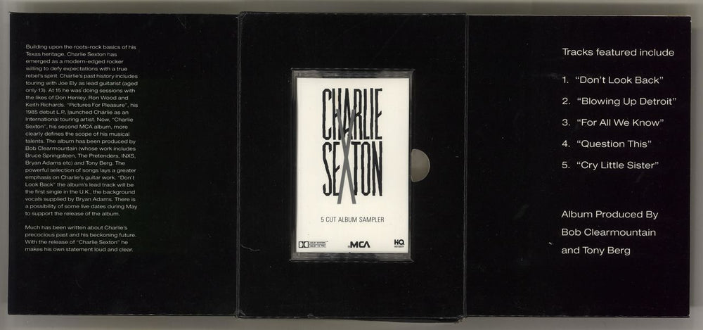Charlie Sexton Charlie Sexton US Promo cassette single