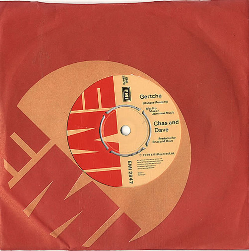 Chas & Dave Gertcha UK 7" vinyl single (7 inch record / 45) EMI2947