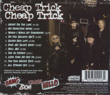 Cheap Trick Bang, Zoom, Crazy... Hello - Sealed Dutch CD album (CDLP) 843930022434