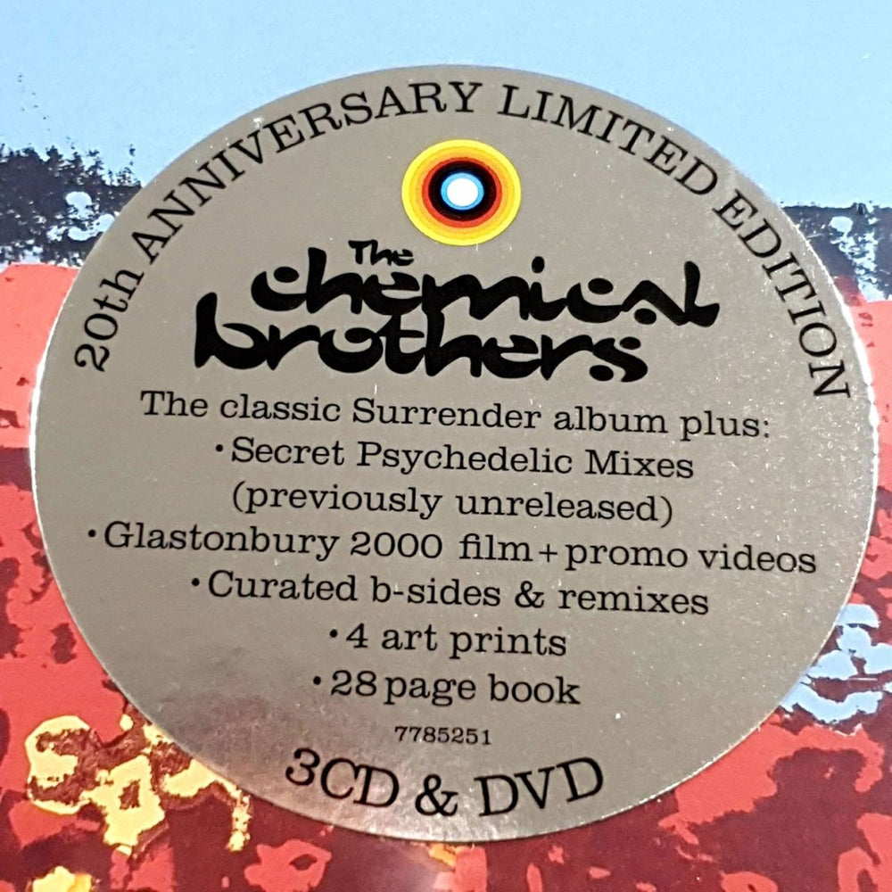 Chemical Brothers Surrender 3 CD 1 DVD UK Cd album box set