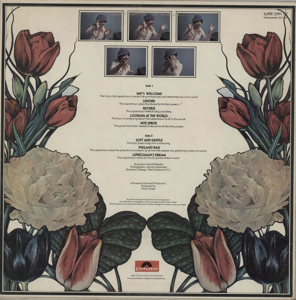 Chick Corea The Leprechaun + insert UK vinyl LP album (LP record)