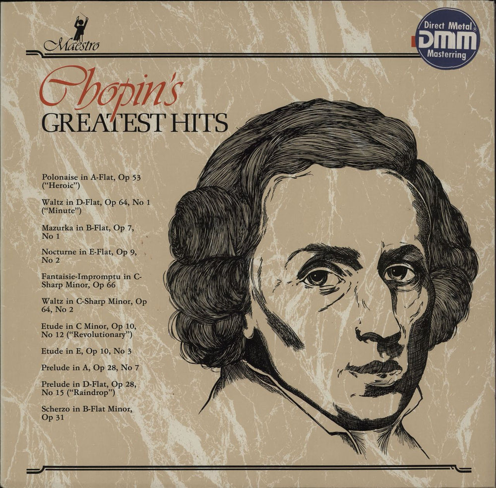 Chopin Chopin's Greatest Hits UK vinyl LP album (LP record) GL89290