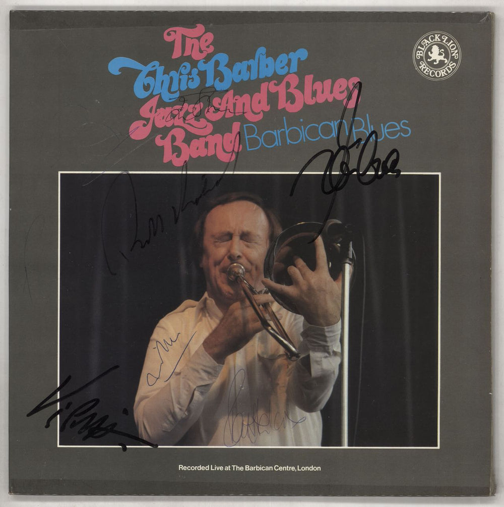 Chris Barber Barbican Blues - Autographed UK 2-LP vinyl record set (Double LP Album) BLM61003/4