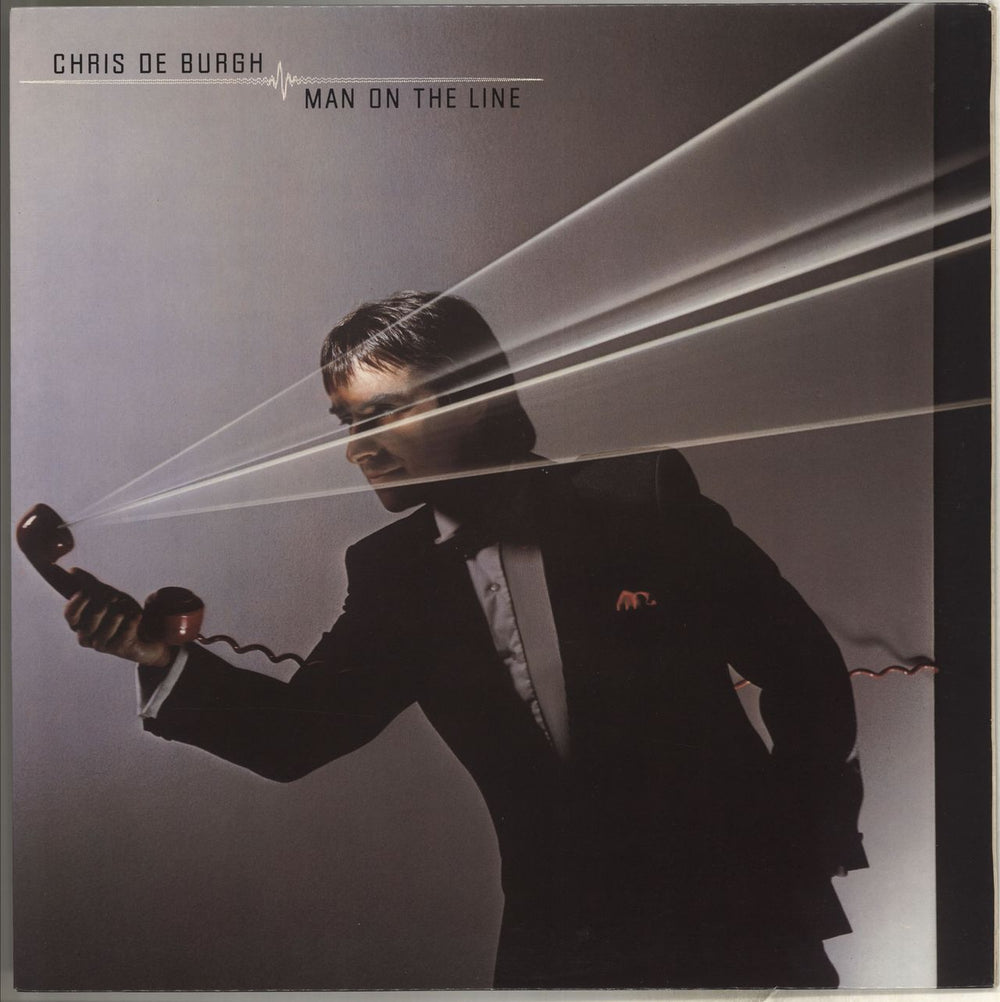 Chris De Burgh Man On The Line - Video Insert UK vinyl LP album (LP record) AMLX65002