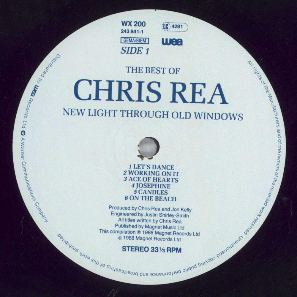 Chris Rea New Light Through Old Windows - Open Shrink UK vinyl LP album (LP record) REALPNE819782