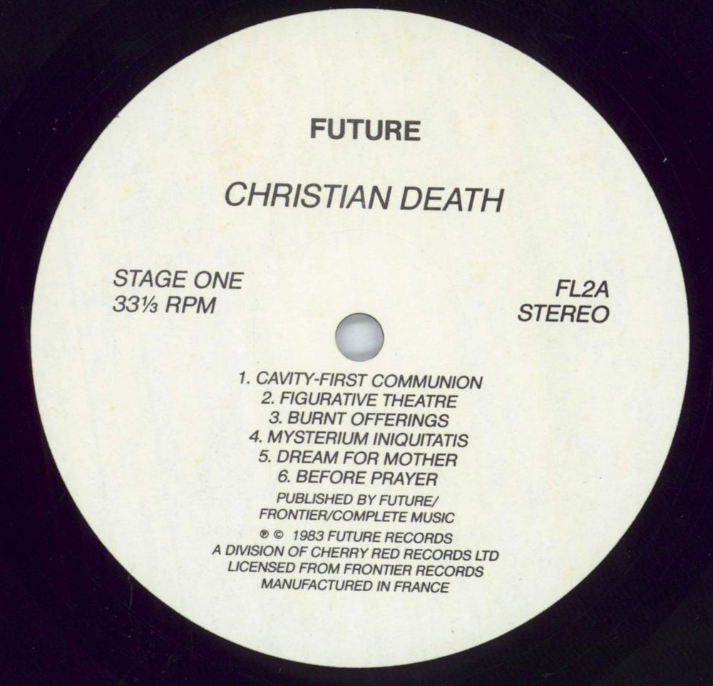 Christian Death Only Theatre Of Pain - Shrink UK vinyl LP album (LP record) CHRLPON277331