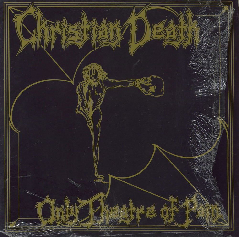 Christian Death Only Theatre Of Pain - Shrink UK vinyl LP album (LP record) FL2