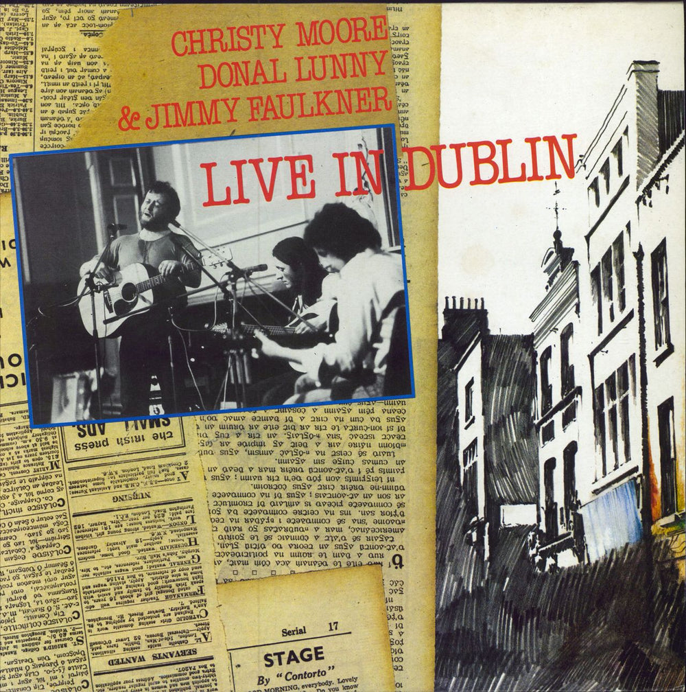 Christy Moore Live In Dublin Irish vinyl LP album (LP record) TARA2005