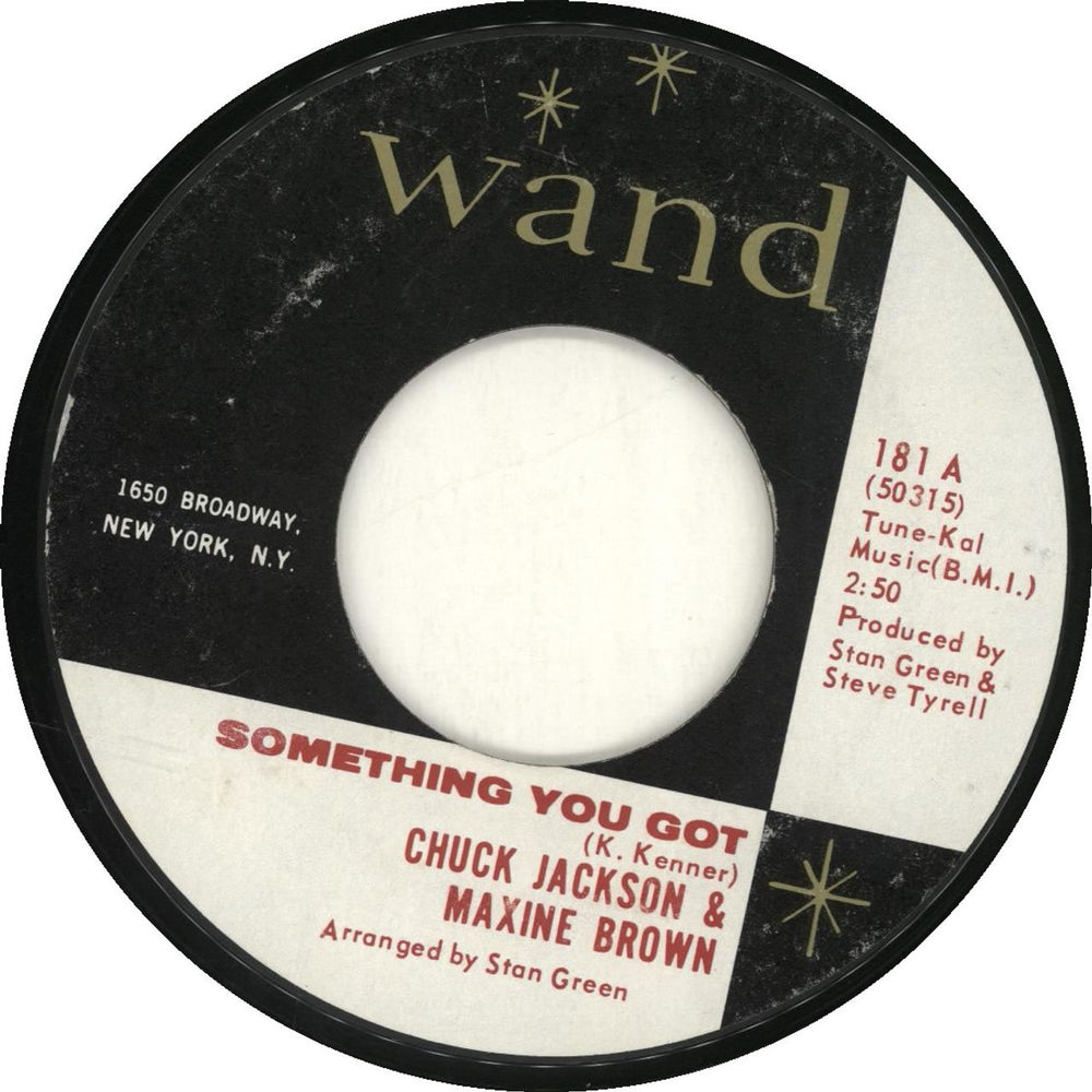 Chuck Jackson Something You Got US 7" vinyl single (7 inch record / 45) 181