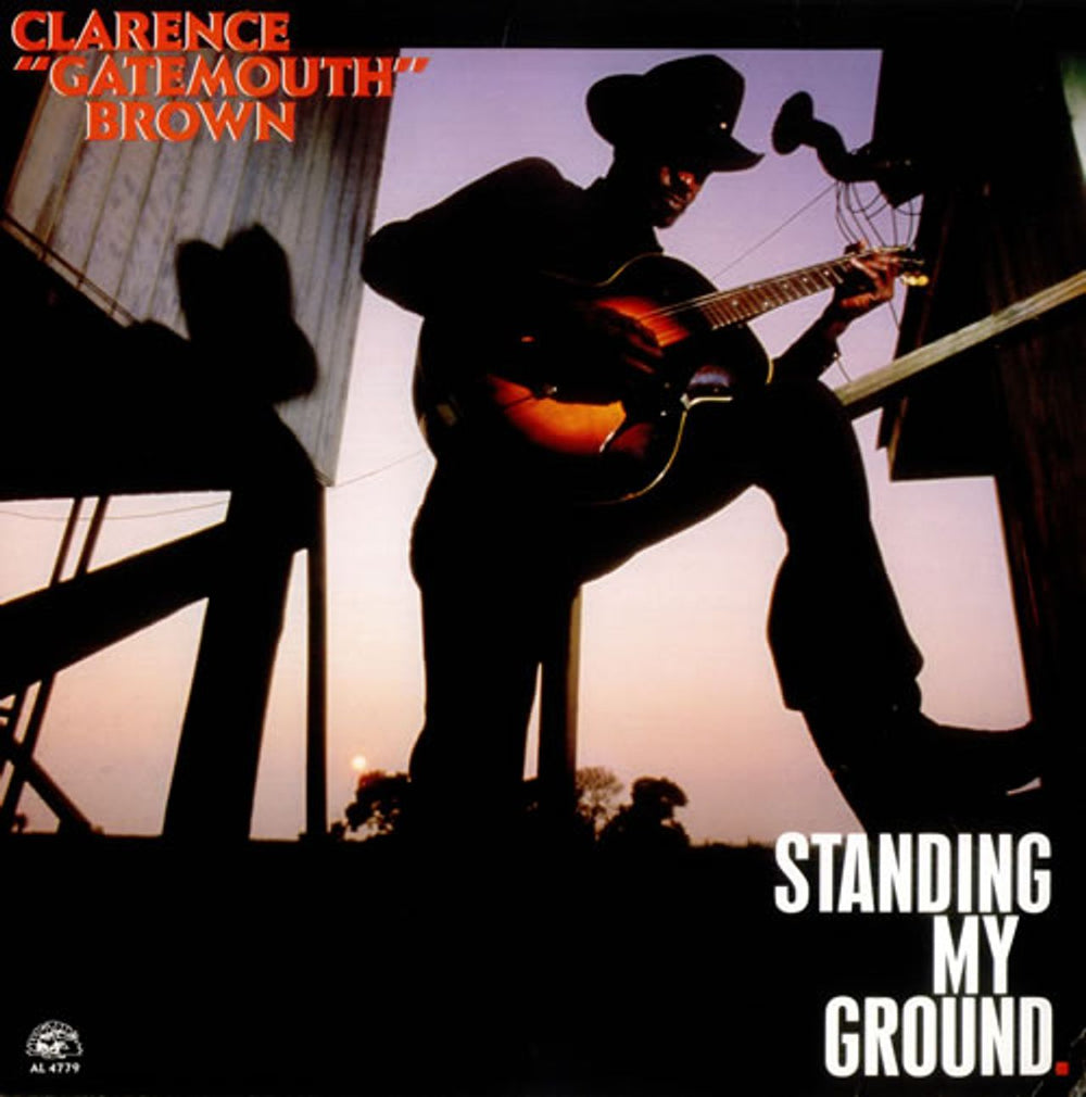 Clarence 'Gatemouth' Brown Standing My Ground UK vinyl LP album (LP record) AL4779