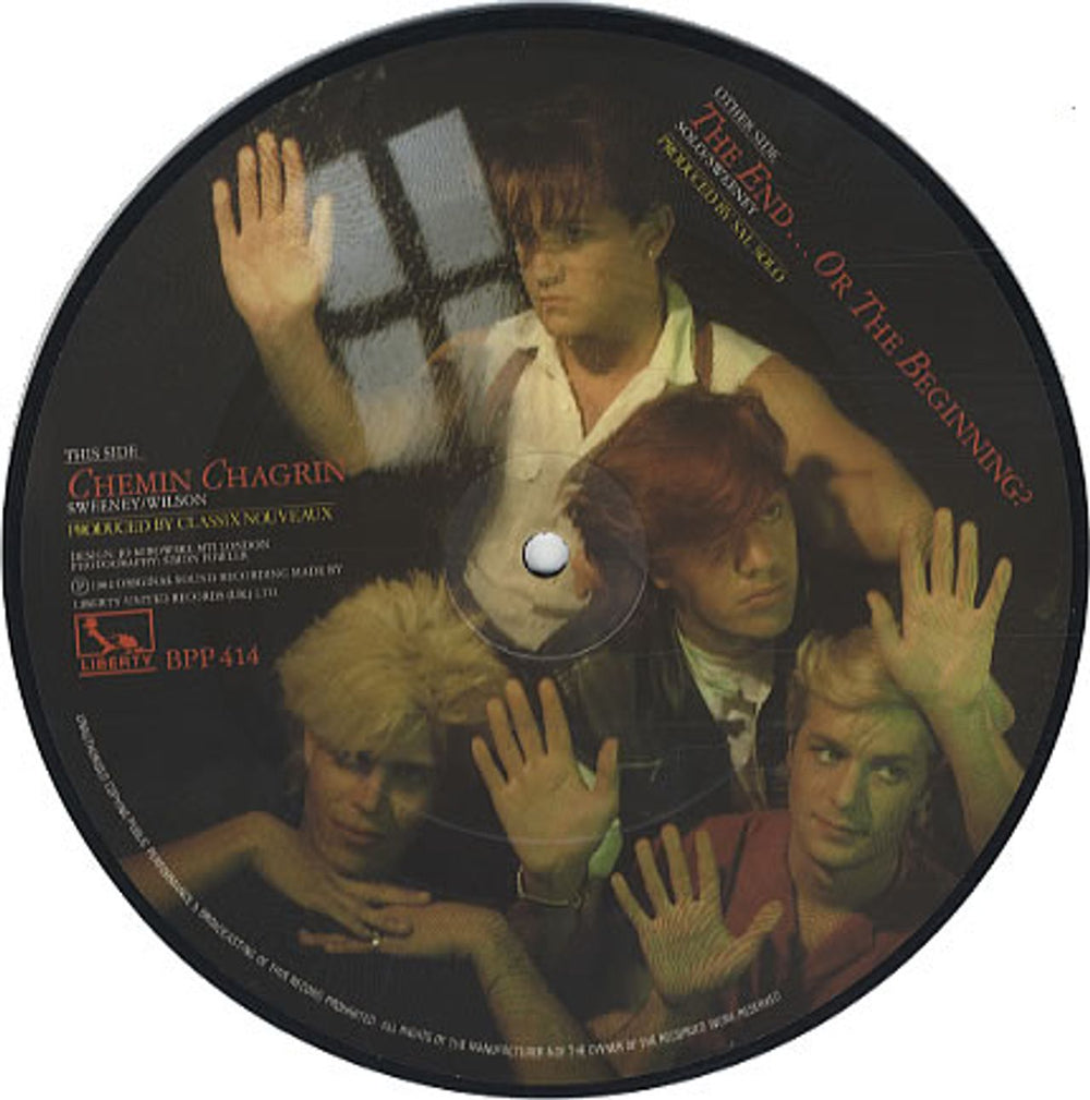 Classix Nouveaux The End... UK 7" vinyl picture disc (7 inch picture disc single) CLX7PTH78172