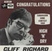 Cliff Richard Congratulations + Sleeve Belgian 7" vinyl single (7 inch record / 45) DB8376
