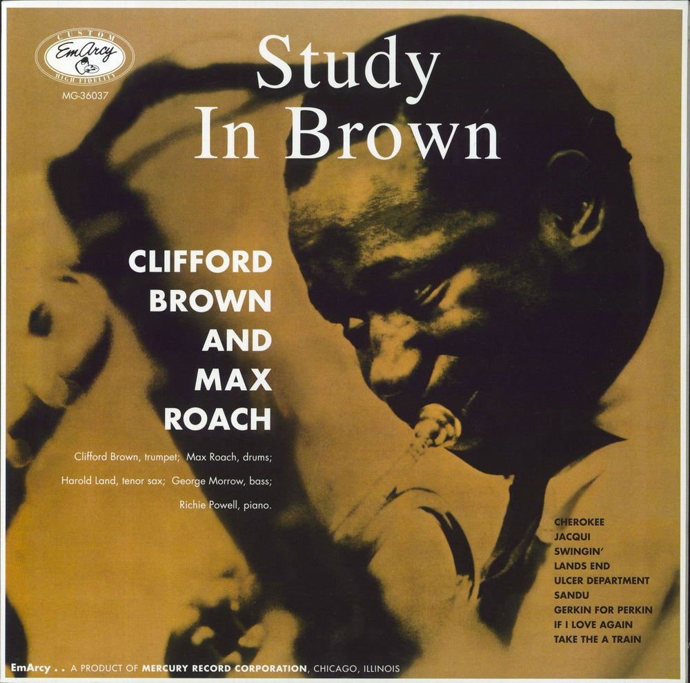 Clifford Brown & Max Roach Study In Brown UK vinyl LP album (LP record) MG-36037