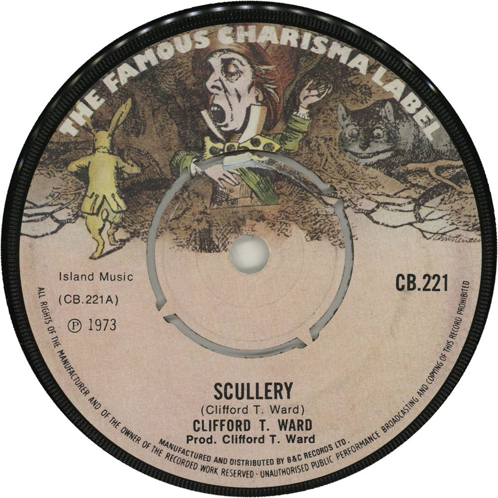 Clifford T. Ward Scullery UK 7" vinyl single (7 inch record / 45) CB.221