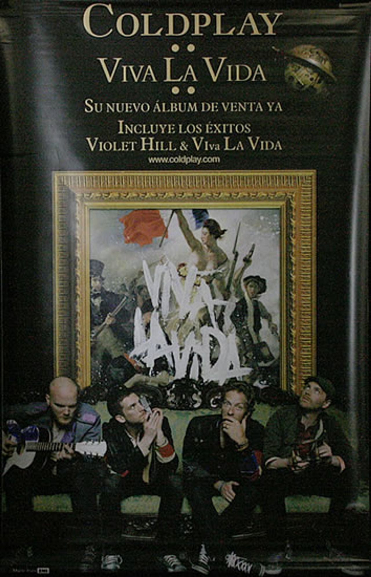 Coldplay Viva La Vida Colombian Promo Display — RareVinyl.com