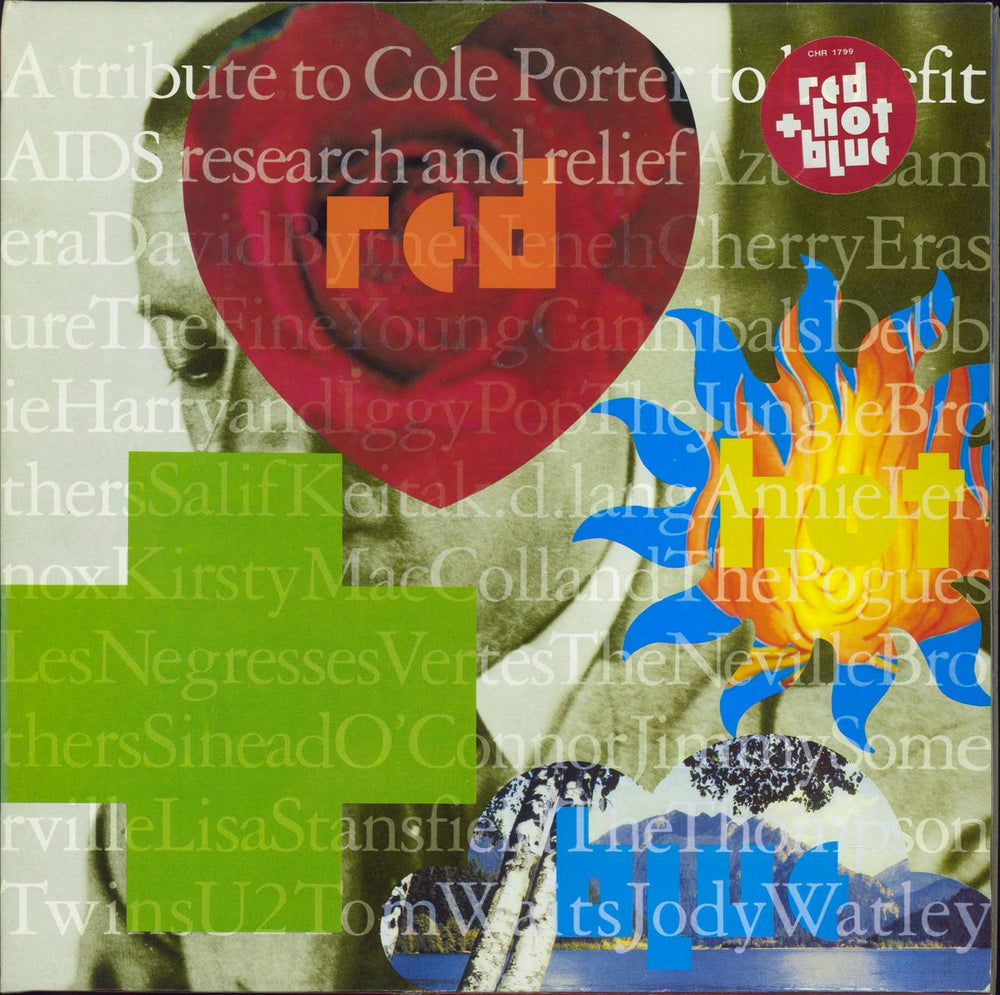 Cole Porter Red Hot + Blue - 1st - EX UK 2-LP vinyl record set (Double LP Album) CHR1799