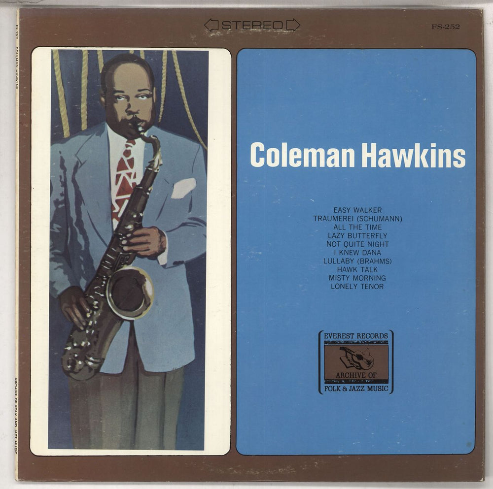 Coleman Hawkins Coleman Hawkins US vinyl LP album (LP record) FS-252