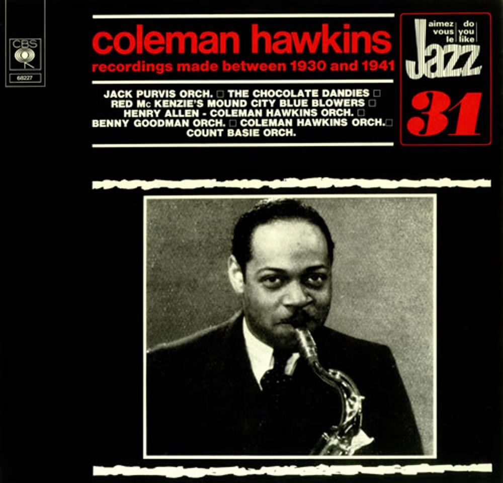 Coleman Hawkins Recordings Made Between 1930 & 1941 Dutch 2-LP vinyl record set (Double LP Album) 68227
