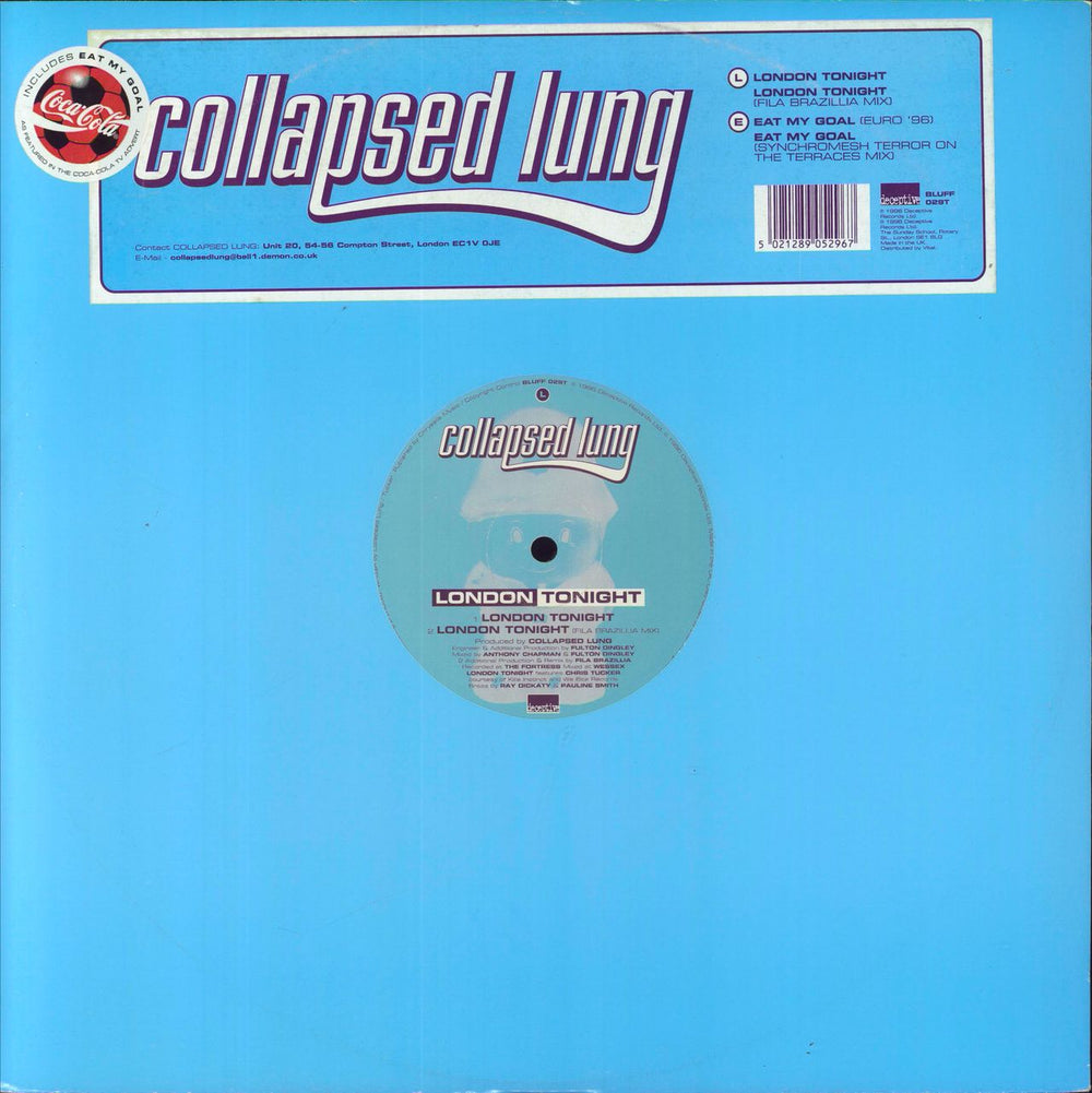 Collapsed Lung London Tonight UK 12" vinyl single (12 inch record / Maxi-single) BLUFF029T