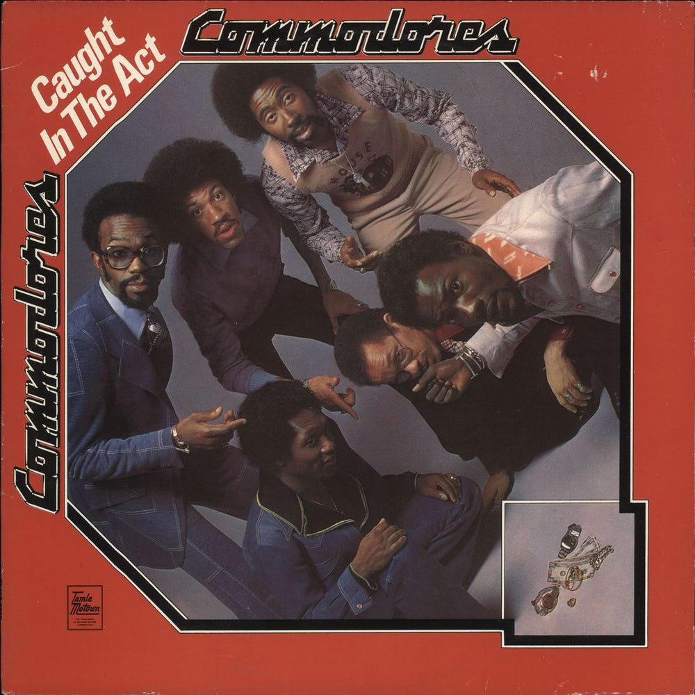 Commodores Caught In The Act UK vinyl LP album (LP record) STMS5032