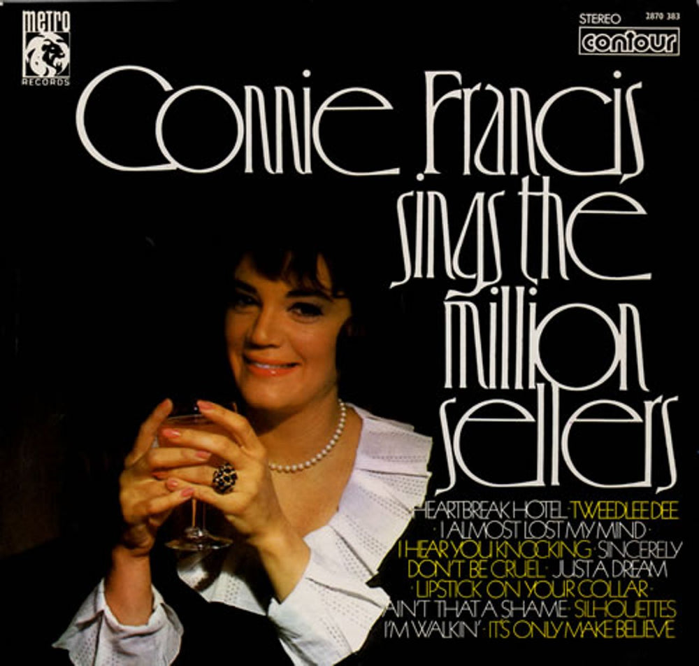 Connie Francis Sings The Million Sellers UK vinyl LP album (LP record) 2870383