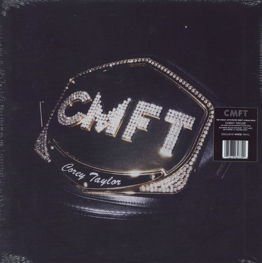 Corey Taylor  CMFT - White Vinyl - Sealed UK vinyl LP album (LP record) 075678647968