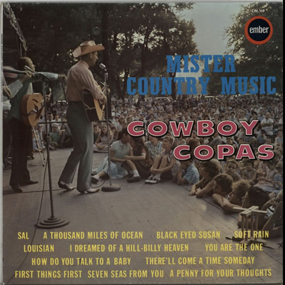 Cowboy Copas Mister Country Music UK vinyl LP album (LP record) CW119