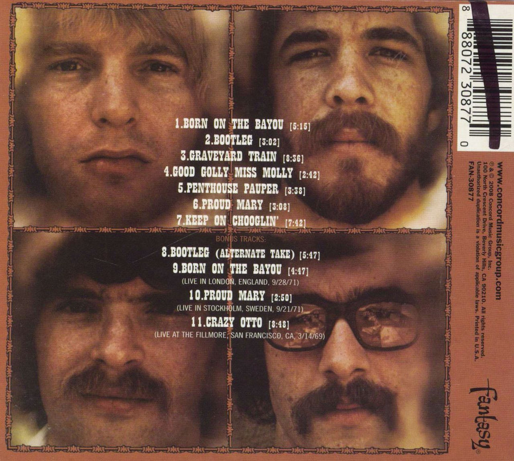 Creedence Clearwater Revival Bayou Country: 40th Anniversary US CD album (CDLP) 888072308770