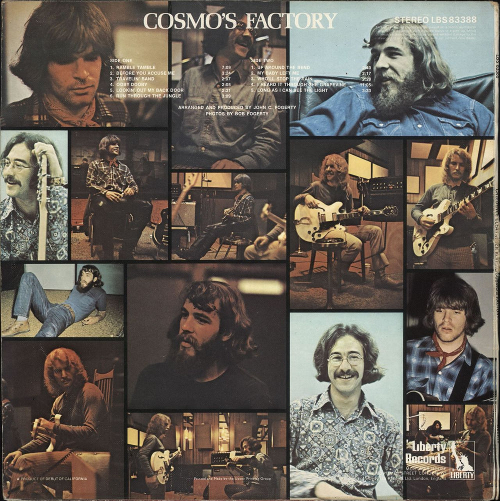 Creedence Clearwater Revival Cosmo's Factory - 1st - Textured - VG UK vinyl LP album (LP record)