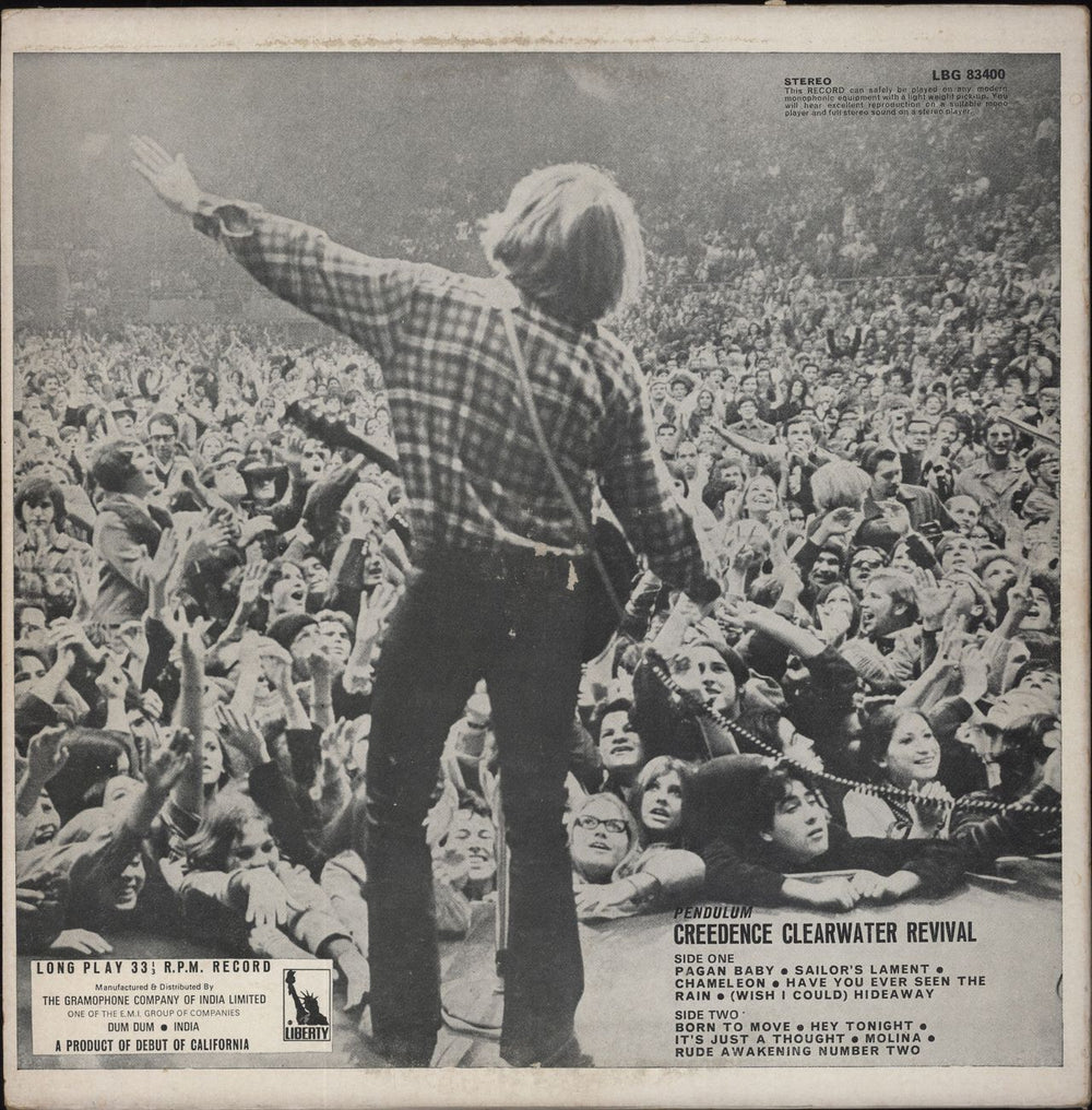 Creedence Clearwater Revival Pendulum Indian vinyl LP album (LP record)