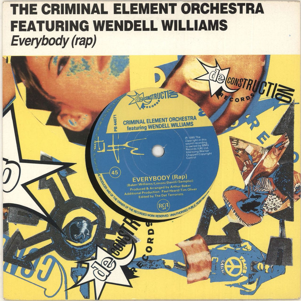 Criminal Element Orchestra Everybody (Rap) UK 7" vinyl single (7 inch record / 45) PB44071