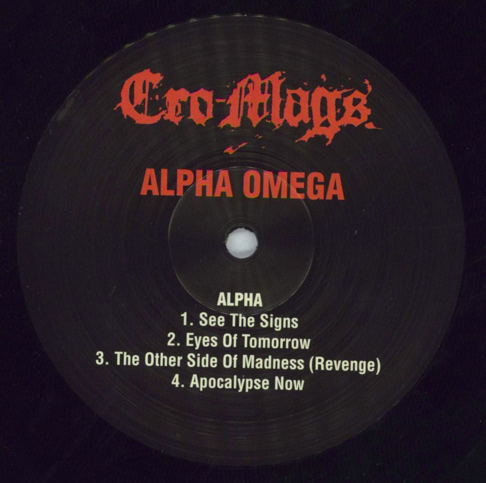 Cro-Mags Alpha Omega UK vinyl LP album (LP record) C2PLPAL818825