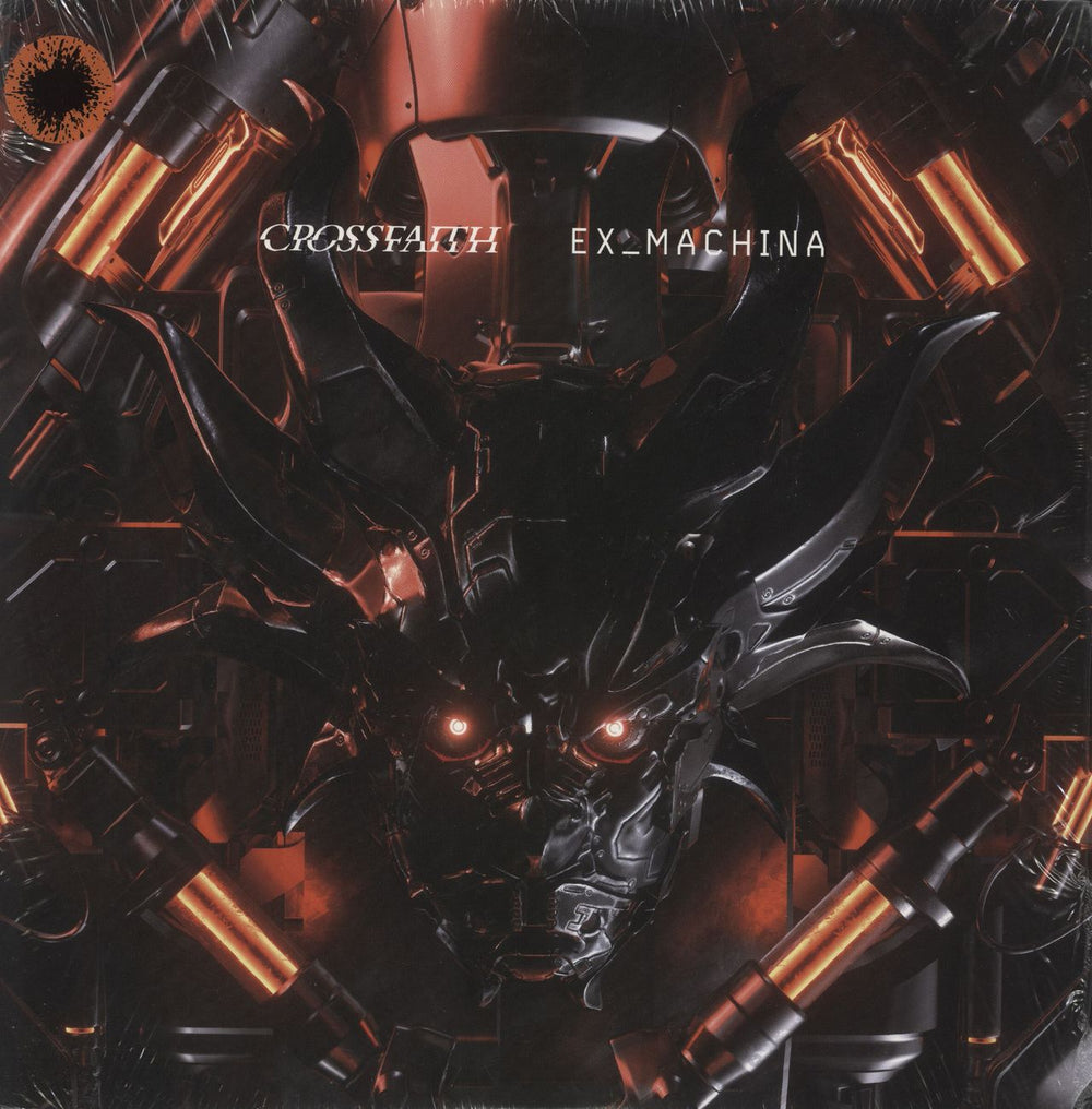 Crossfaith Ex_Machina - Orange w/ Black Splatter Australian vinyl LP album (LP record) UNFD113