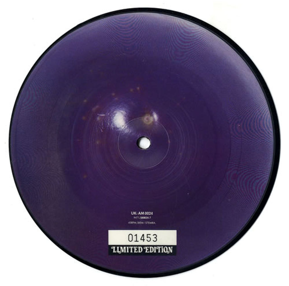 Cud Purple Love Balloon UK 7" vinyl picture disc (7 inch picture disc single) AM0024