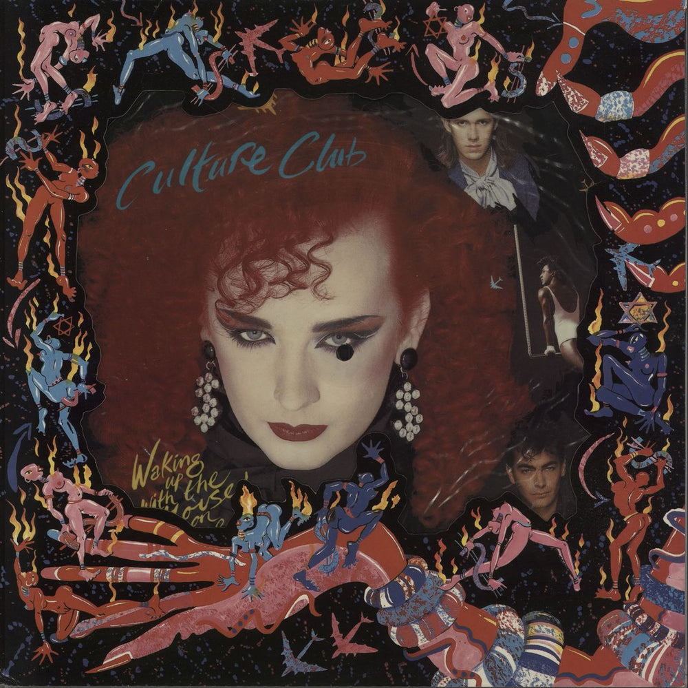 Culture Club Waking Up With The House On Fire + Insert UK picture disc LP (vinyl picture disc album) VP2330