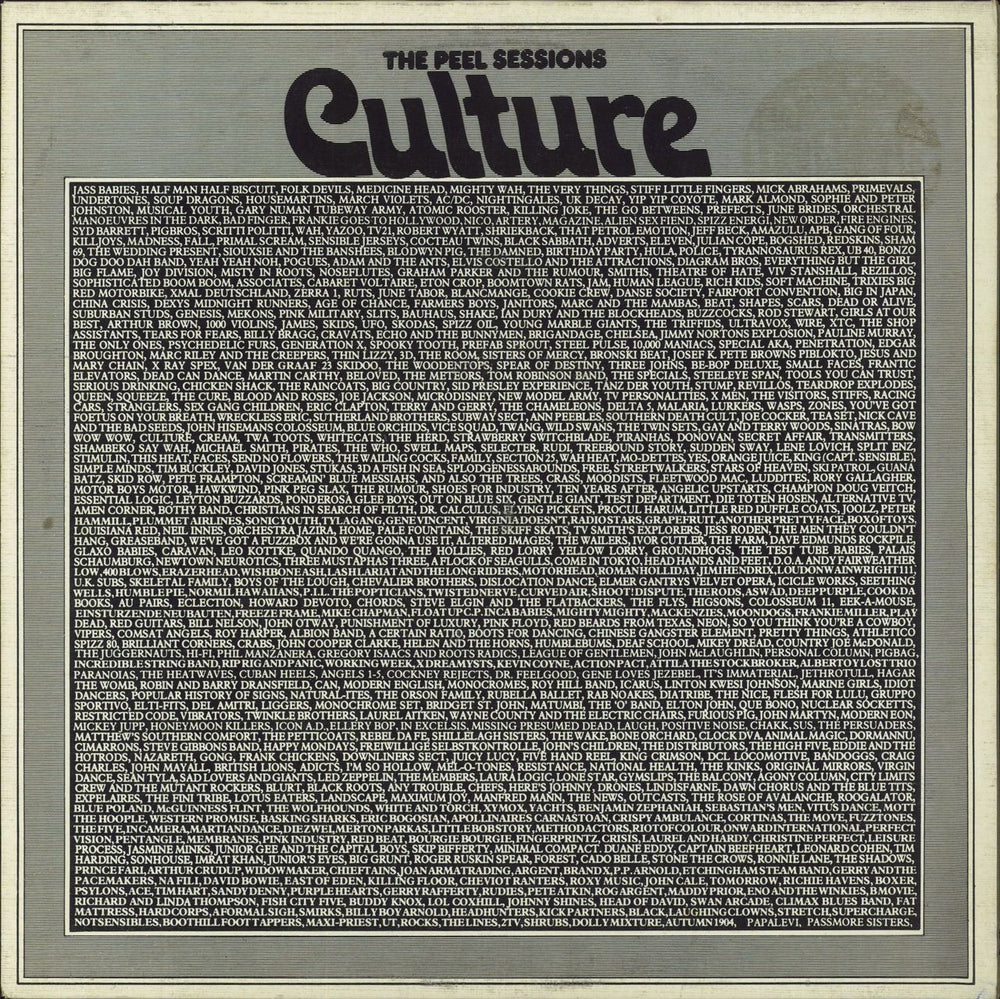 Culture The Peel Sessions UK 12" vinyl single (12 inch record / Maxi-single) SFPS024